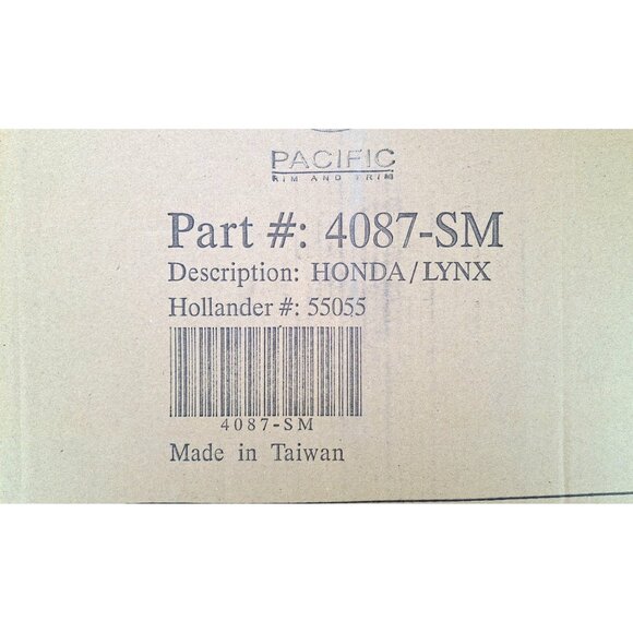 Set Of 4 Pacific Rim 14" Silver Hubcaps Part 4087-SM Honda Rings Snap On Wheels - Picture 3 of 8